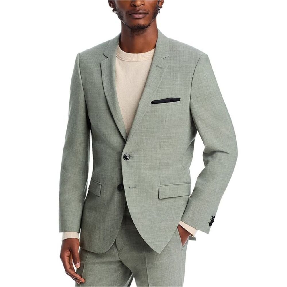 Hugo Boss Mens Melange Two Button Blazer Jacket, NWT